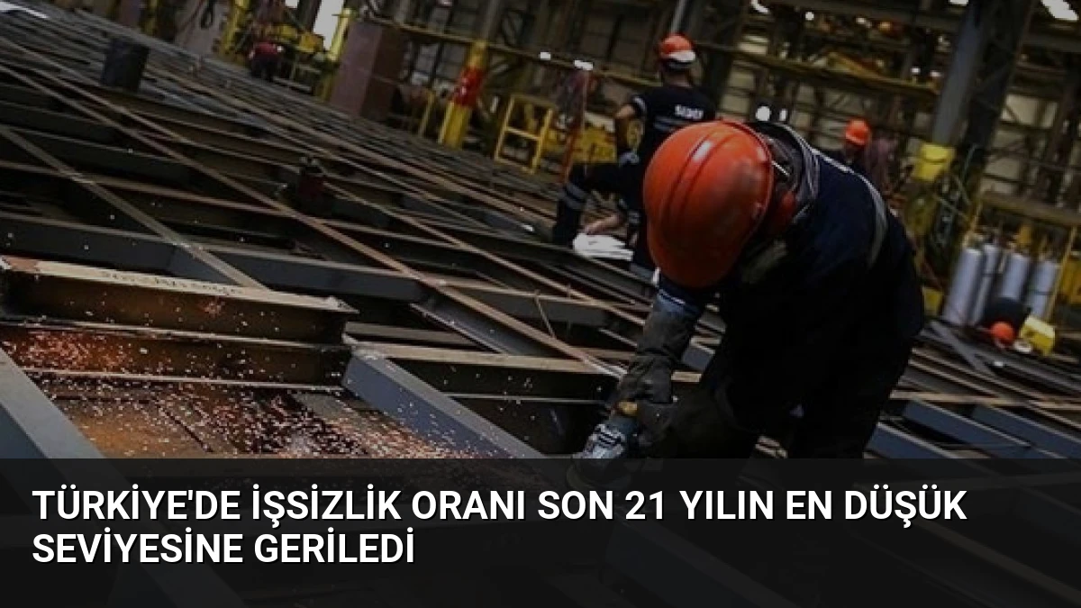 Türkiye’de İşsizlik Oranı Son 21 Yılın En Düşük Seviyesine Geriledi