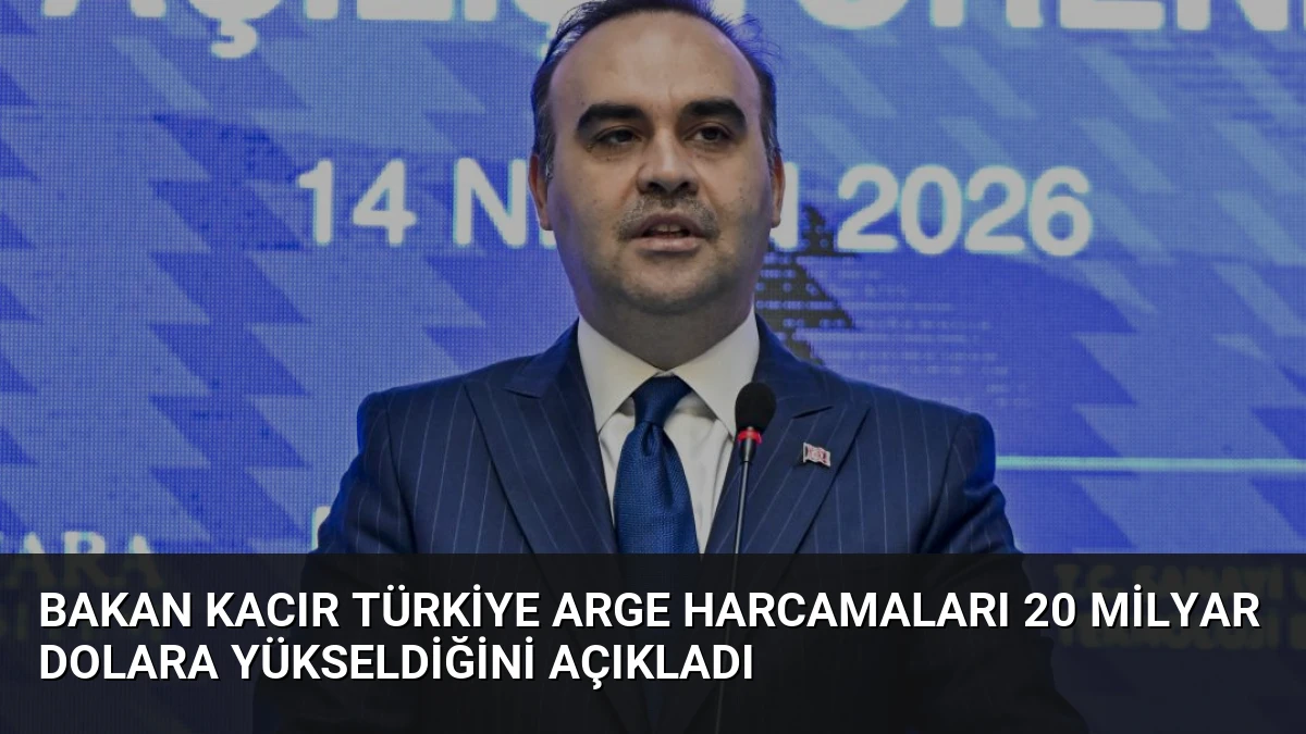 Bakan Kacır Türkiye ARGE Harcamaları 20 Milyar Dolara Yükseldiğini Açıkladı