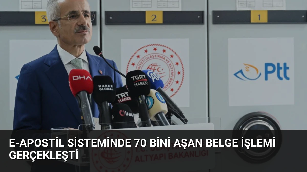 e-Apostil Sisteminde 70 Bini Aşan Belge İşlemi Gerçekleşti