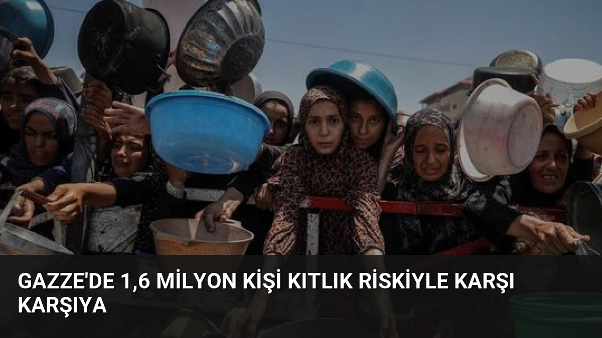 Gazze’de 1,6 Milyon Kişi Kıtlık Riskiyle Karşı Karşıya