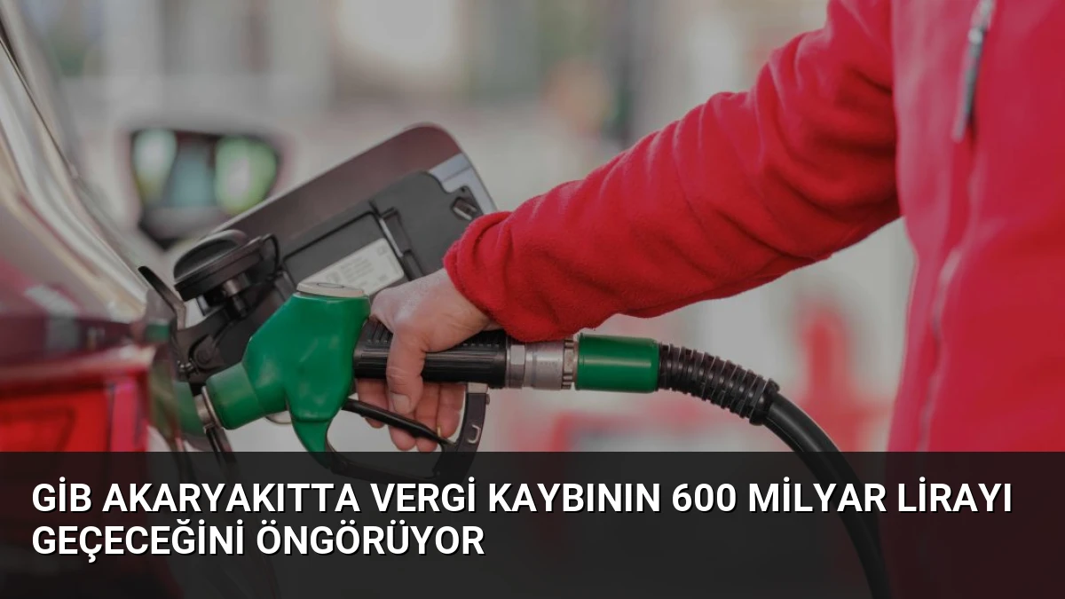GİB Akaryakıtta Vergi Kaybının 600 Milyar Lirayı Geçeceğini Öngörüyor