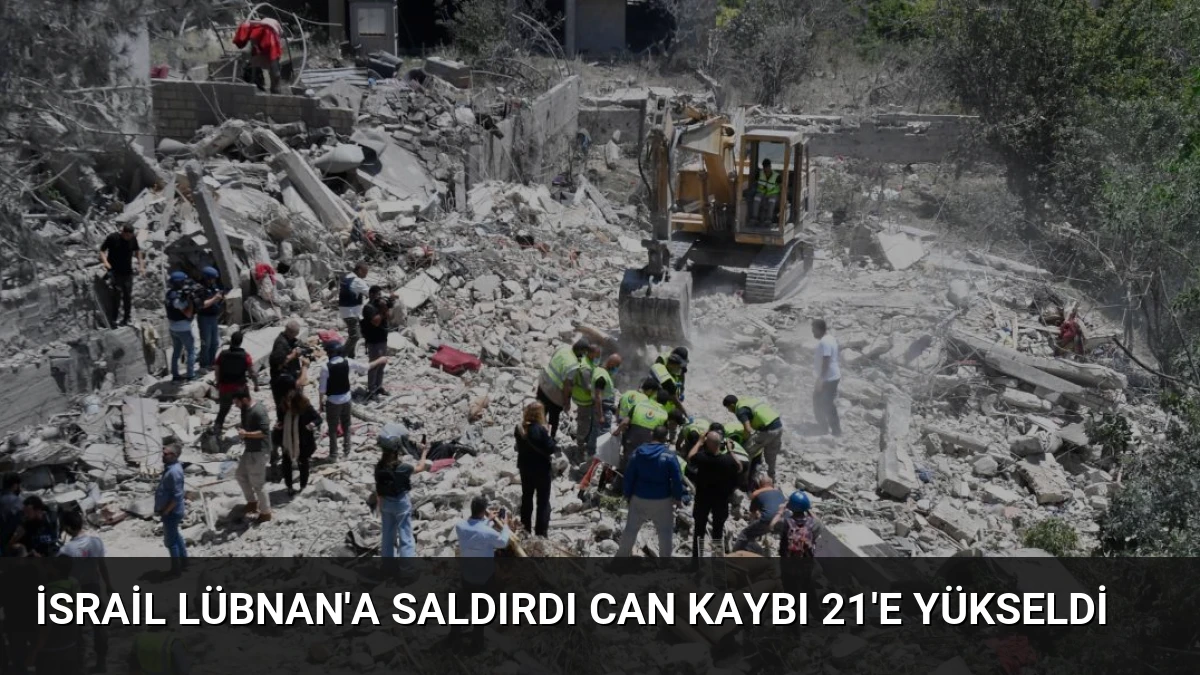 İsrail Lübnan’a Saldırdı Can Kaybı 21’e Yükseldi
